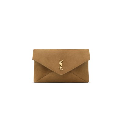 YSL CASSANDRE LARGE ENVELOPE POUCH IN SUEDE 7693071U80W3194 (29.5*18*4.5cm)
